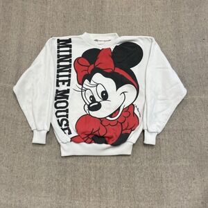 vintage minnie Mouse sweatshirt mens medium white 1990s walt disney